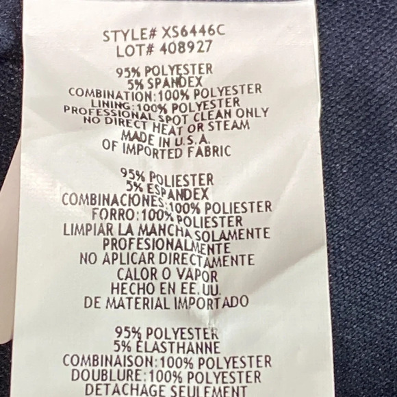 Cache Navy Blue High Neck Sleeveless Sequin Long Maxi Gown Dress Size 8 - Picture 11 of 11